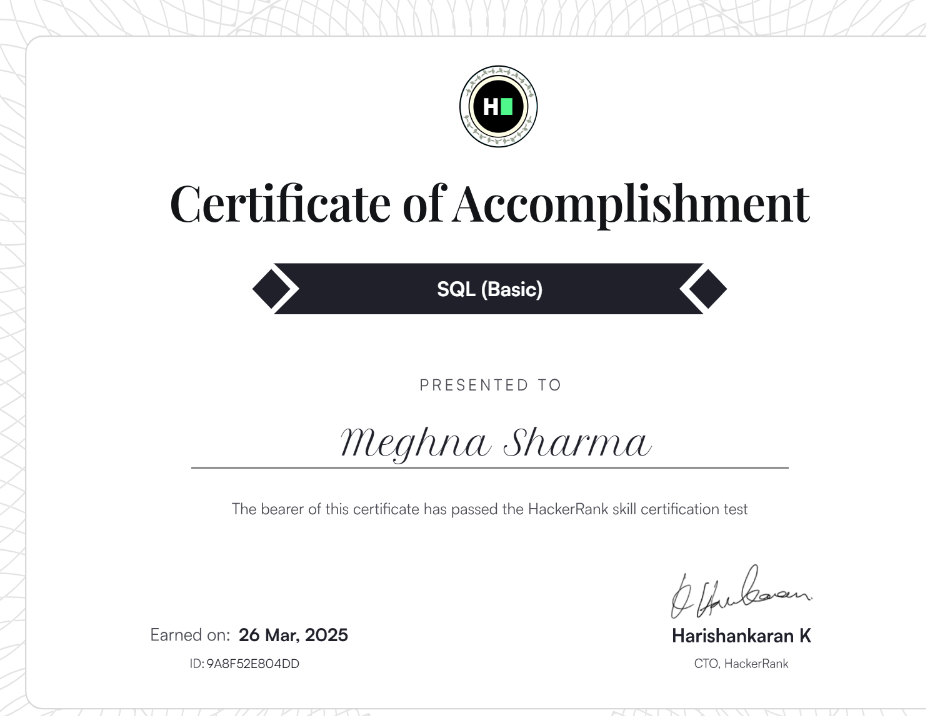 Coursera Certificate